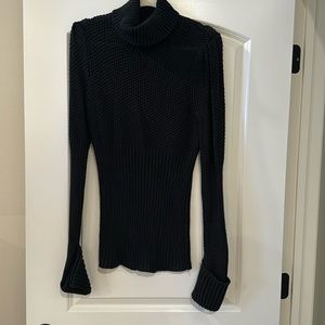 Victoria Secret black turtleneck sweater size large